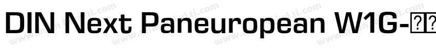 DIN Next Paneuropean W1G字体转换